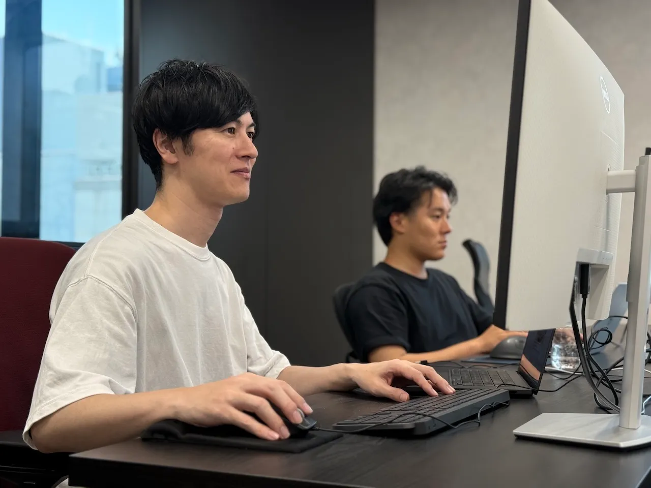 Engineers at their desks